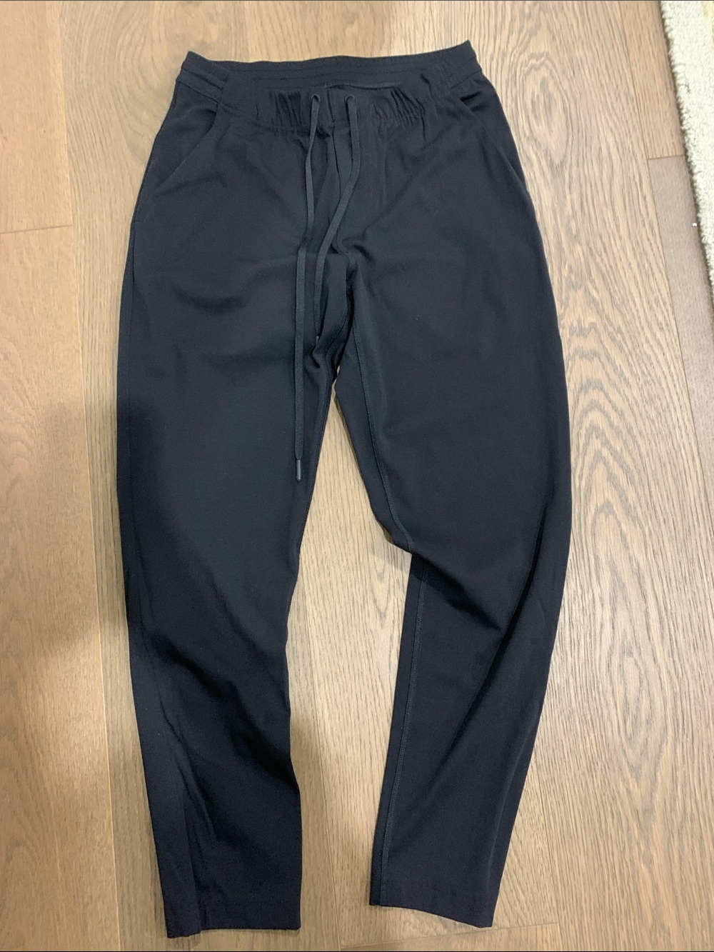 Aritzia Black Jogger Pants with Drawstring Waist